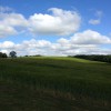 shadow field & blue sky